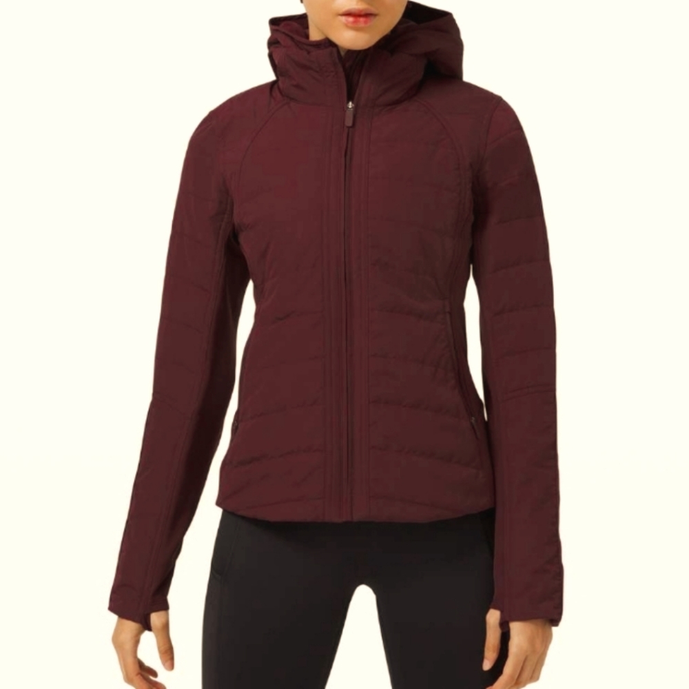 Lululemon Another Mile Jacket 8 Quilted Insulated Cassis - Picture 3 of 16